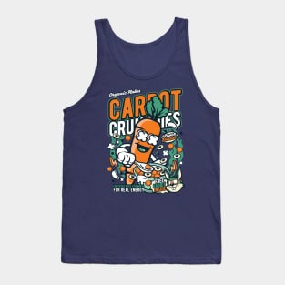 Retro Cereal Box Carrot Crunchies // Junk Food Nostalgia // Cereal Lover Tank Top